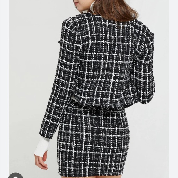 Storets - Black & White Tweed “Ayla” Skort Set - S (fits XS) - Picture 3 of 5